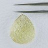Quarzo Oro Verde Forma Goccia Incisa Moghul Fatto A Mano 25X21X13mm 44,30 Carati 1pz