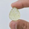Quarzo Oro Verde Forma Goccia Incisa Moghul Fatto A Mano 25X21X13mm 44,30 Carati 1pz