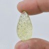 Quarzo Oro Verde Forma Goccia Incisa Moghul Fatto A Mano 26X14X10mm 24,45 Carati 1pz