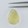 Quarzo Oro Verde Forma Goccia Incisa Moghul Fatto A Mano 26X17X13mm 37,30 Carati 1pz