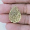 Quarzo Oro Verde Forma Goccia Incisa Moghul Fatto A Mano 26X17X13mm 37,30 Carati 1pz