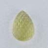 Quarzo Oro Verde Forma Goccia Incisa Moghul Fatto A Mano 25X17X12mm 34,00 Carati 1pz