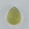 Quarzo Oro Verde Forma Goccia Incisa Moghul Fatto A Mano 24X18X14mm 39,00 Carati 1pz