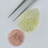 Quarzo Oro Verde Forma Goccia Incisa Moghul Fatto A Mano 27X19X13-14mm 39,80 Carati 1pz