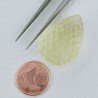 Quarzo Oro Verde Forma Goccia Incisa Moghul Fatto A Mano 27X18-19X12-13mm 38,20 Carati 1pz