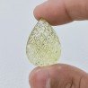 Quarzo Oro Verde Forma Goccia Incisa Moghul Fatto A Mano 29X21X13-16mm 42,70 Carati 1pz