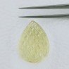Quarzo Oro Verde Forma Goccia Incisa Moghul Fatto A Mano 28X20X12-14mm 44,70 Carati 1pz