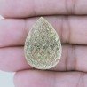 Quarzo Oro Verde Forma Goccia Incisa Moghul Fatto A Mano 28X20X12-14mm 44,70 Carati 1pz