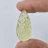 Quarzo Oro Verde Forma Goccia Incisa Moghul Fatto A Mano 35X17X12mm 47,75 Carati 1pz