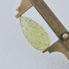Quarzo Oro Verde Forma Goccia Incisa Moghul Fatto A Mano 35X17X12mm 47,75 Carati 1pz