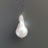 Collana Girocollo Con Catena Brunito Argento 925 E Pearle Di Fiume Scaramazze 1Pz