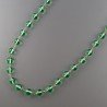 Collana Nodo Orafo Dorato Con Pietre Dure Fluorite Verde Idrotermale Annodato A Mano