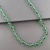 Collana Nodo Orafo Dorato Con Pietre Dure Fluorite Verde Idrotermale Annodato A Mano