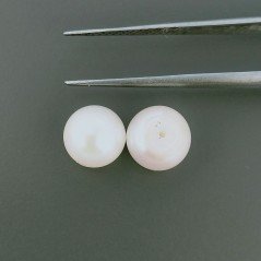Perle Di Fiume Mezzo Forato Tondo (AA) 8mm 3,80 Carati 1pz