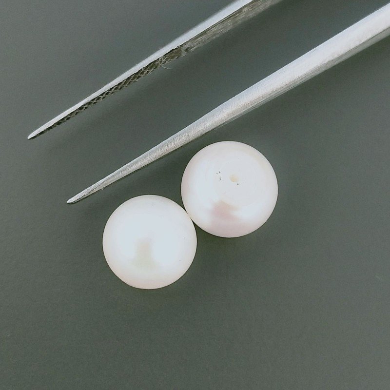 Perle Di Fiume Mezzo Forato Tondo (AA) 8mm 3,80 Carati 1pz