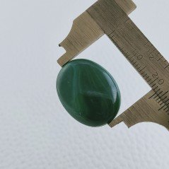 Malachite Naturale Forma Ovale Cabochon Fatto A Mano 23X18X5mm 27,65 Carati 1pz