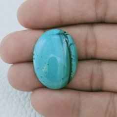 Malachite Naturale Forma Ovale Cabochon Fatto A Mano 29X21X7mm 42,00 Carati 1pz