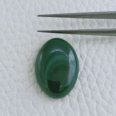 Malachite Naturale Forma Ovale Cabochon Fatto A Mano 23X17X6mm 29,85 Carati 1pz