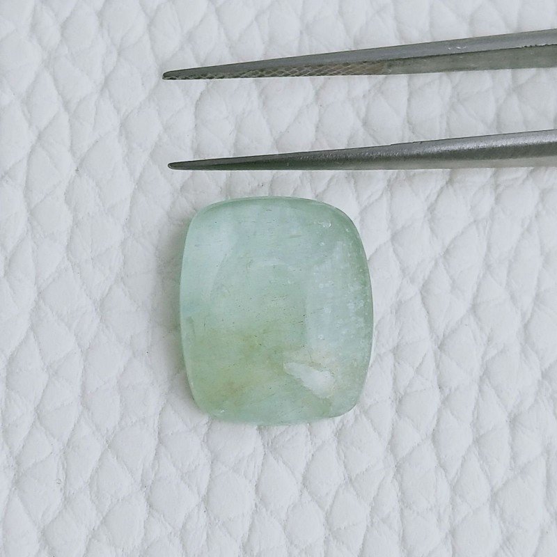 Acquamarina Forma Cuscino Cabochon Fatto A Mano 15X13X5mm 9,70 Carati 1pz