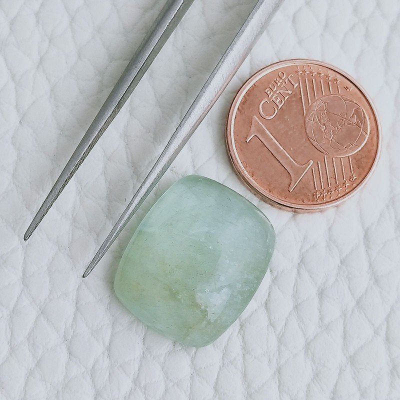 Acquamarina Forma Cuscino Cabochon Fatto A Mano 15X13X5mm 9,70 Carati 1pz