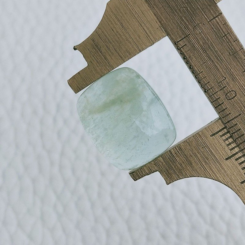 Acquamarina Forma Cuscino Cabochon Fatto A Mano 15X13X5mm 9,70 Carati 1pz