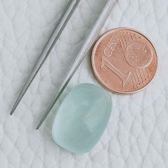 Cabochon di Acquamarina Cuscino, 15x11x8 mm, 11,60 ct, Fatto a Mano Cabochon di Acquamarina Cuscino, 15x11x8 mm, 11,60 ct, Fatto a Mano