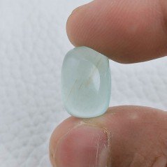 Cabochon di Acquamarina Cuscino, 15x11x8 mm, 11,60 ct, Fatto a Mano Cabochon di Acquamarina Cuscino, 15x11x8 mm, 11,60 ct, Fatto a Mano