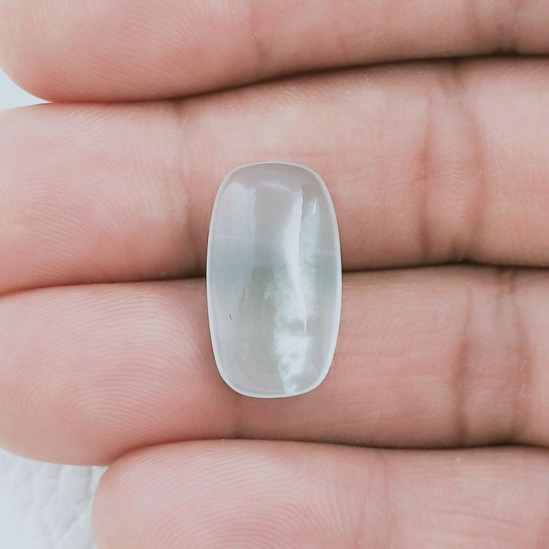 Acquamarina Forma Cuscino Cabochon Fatto A Mano 19X11X6mm 11,80 Carati 1pz