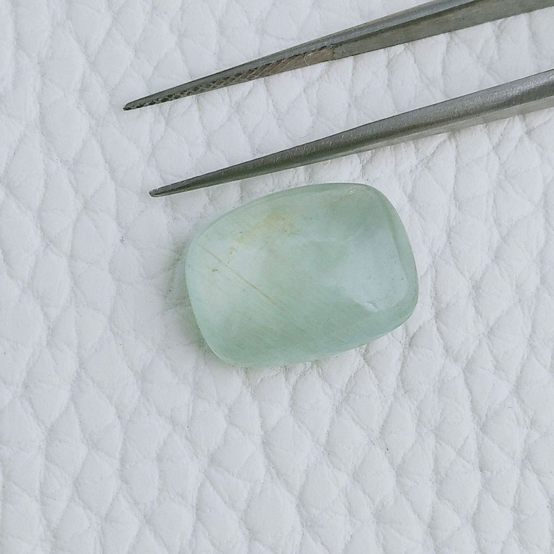 Acquamarina Forma Cuscino Cabochon Fatto A Mano 15X12X6mm 9,35 Carati 1pz
