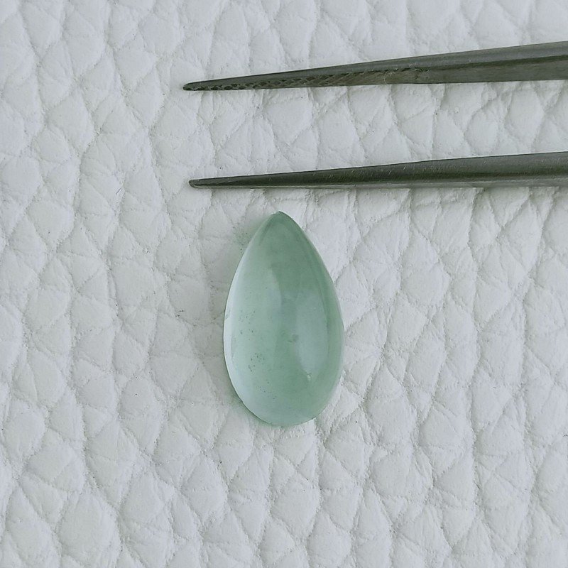 Acquamarina Forma Goccie Cabochon Fatto A Mano 14X7X5mm 3,85 Carati 1pz