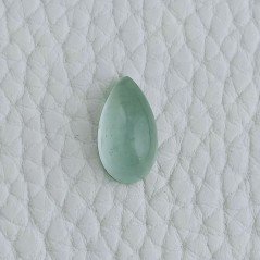 Cabochon di Acquamarina Goccia, 14x7x5 mm, 3,85 ct, Fatto a Mano