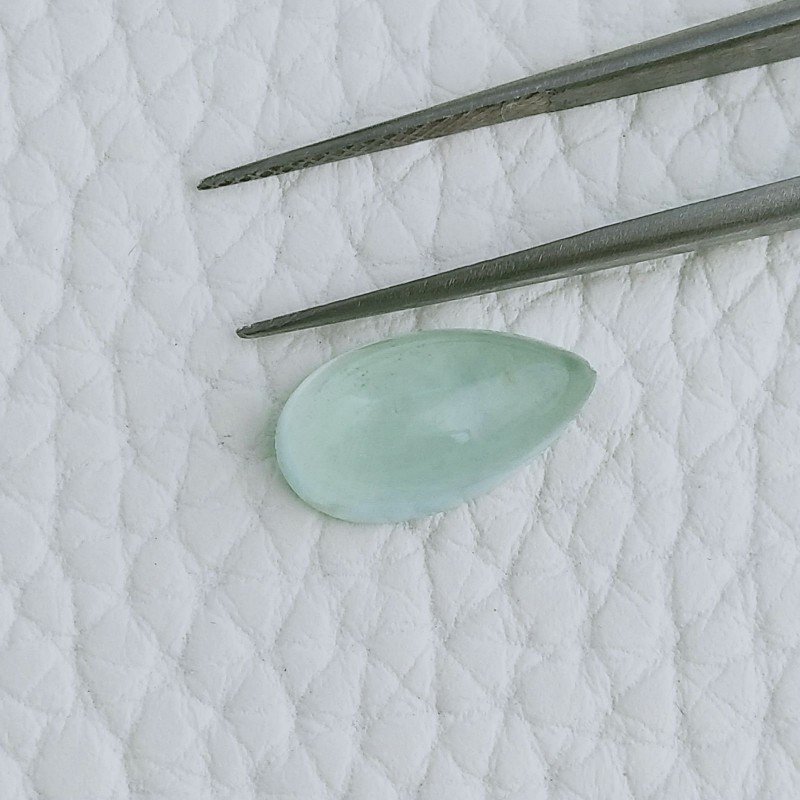 Acquamarina Forma Goccie Cabochon Fatto A Mano 14X7X5mm 3,85 Carati 1pz