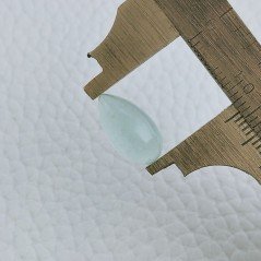 Cabochon di Acquamarina Goccia, 14x7x5 mm, 3,85 ct, Fatto a Mano