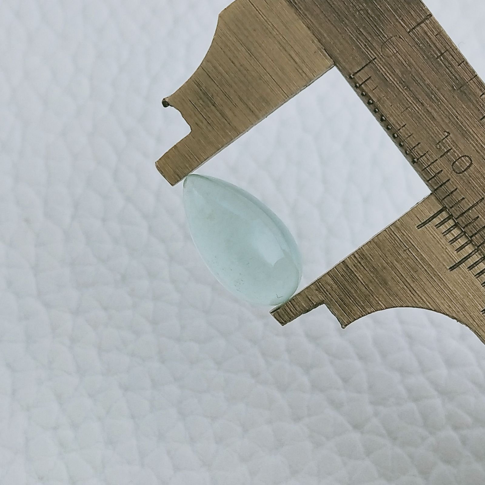 Acquamarina Forma Goccie Cabochon Fatto A Mano 14X7X5mm 3,85 Carati 1pz