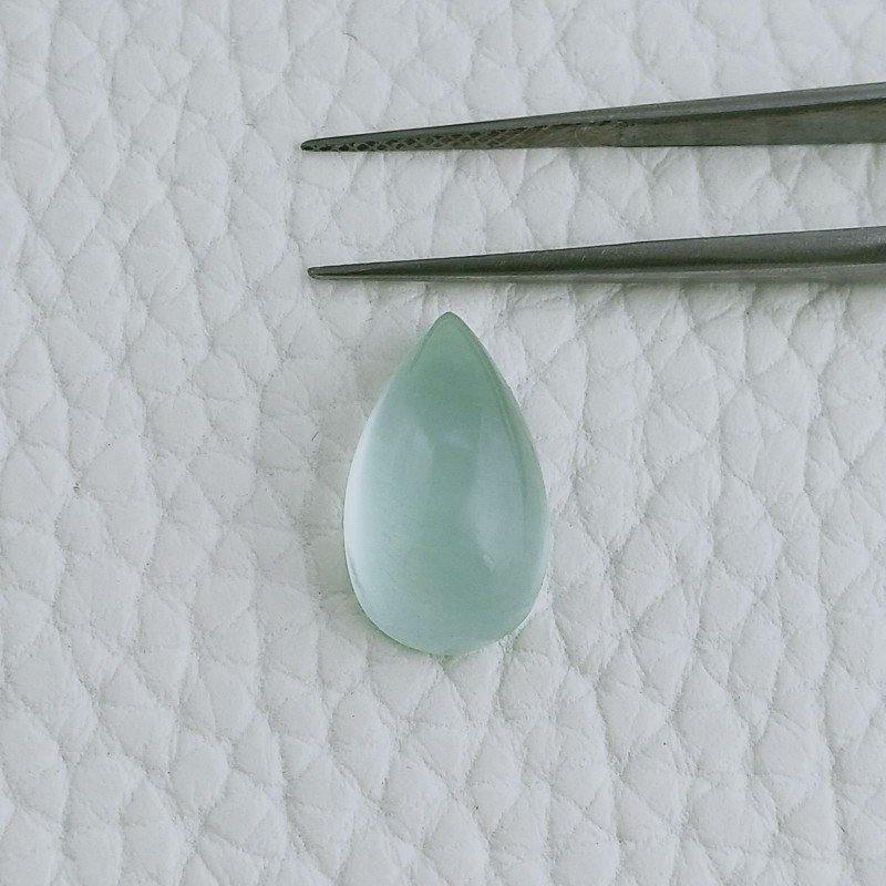 Acquamarina Forma Goccie Cabochon Fatto A Mano 16X9X7mm 7,25 Carati 1pz