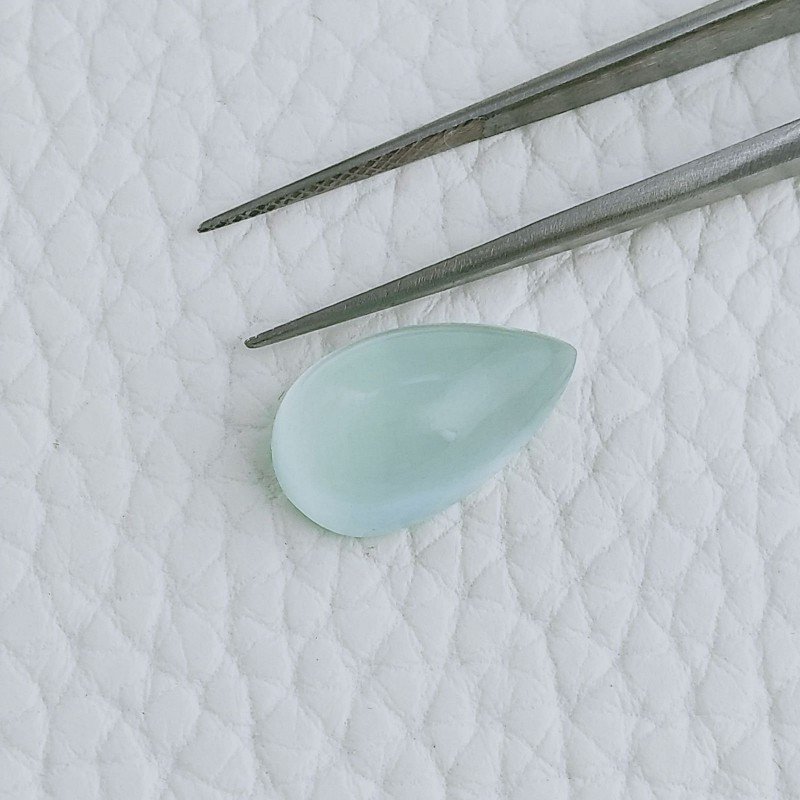 Acquamarina Forma Goccie Cabochon Fatto A Mano 16X9X7mm 7,25 Carati 1pz