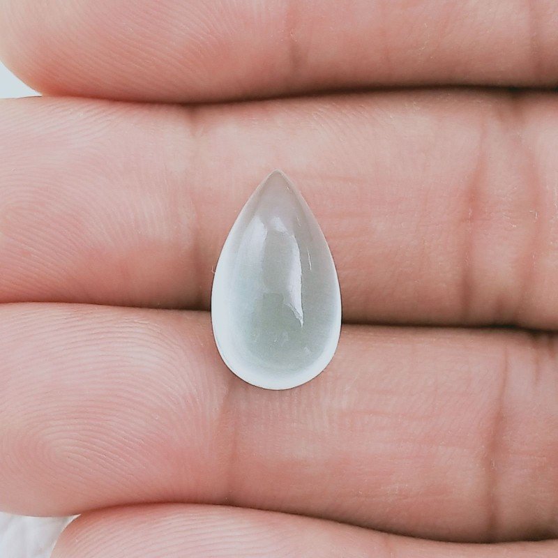 Acquamarina Forma Goccie Cabochon Fatto A Mano 16X9X7mm 7,25 Carati 1pz