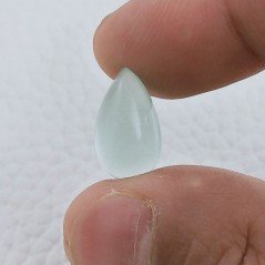 Acquamarina Forma Goccie Cabochon Fatto A Mano 16X9X7mm 7,25 Carati 1pz
