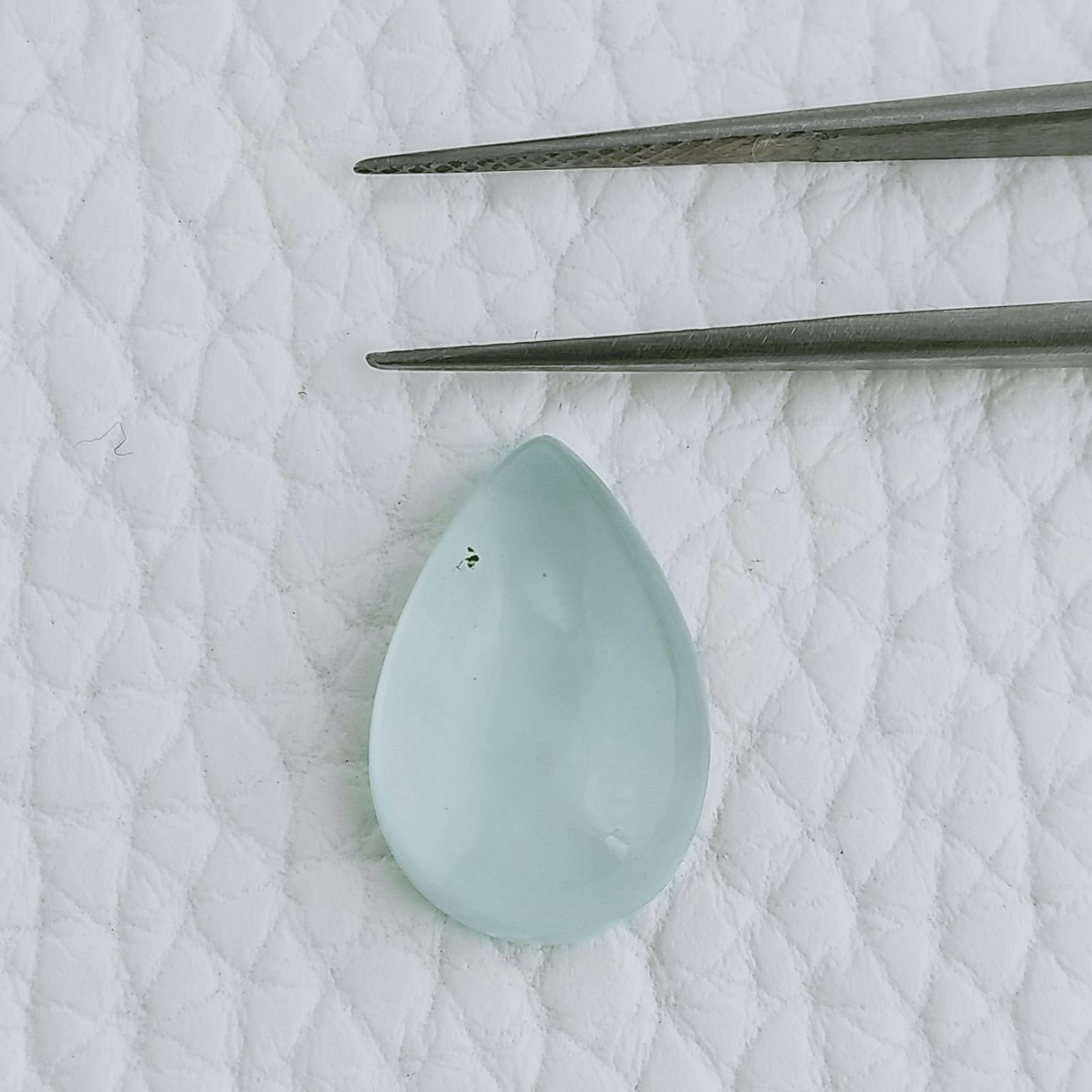 Acquamarina Forma Goccie Cabochon Fatto A Mano 16X11X5mm 6,75 Carati 1pz