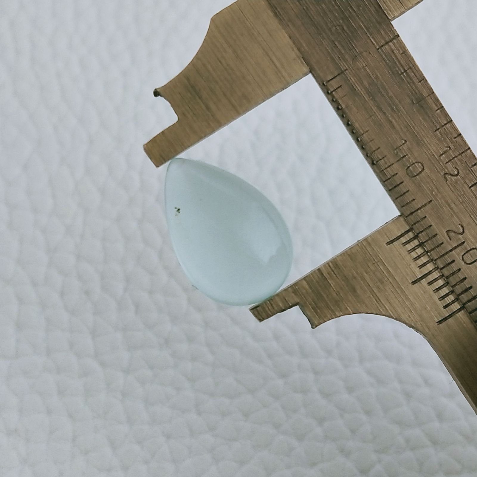 Acquamarina Forma Goccie Cabochon Fatto A Mano 16X11X5mm 6,75 Carati 1pz