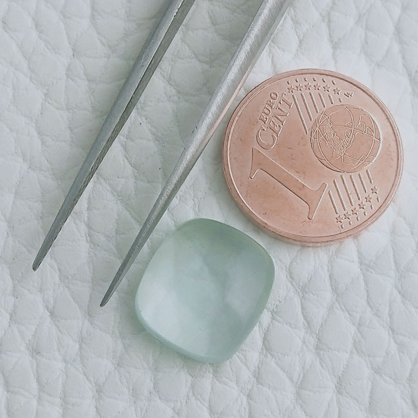 Acquamarina Forma Cuscino Cabochon Fatto A Mano 11X10X4mm 4,70 Carati 1pz