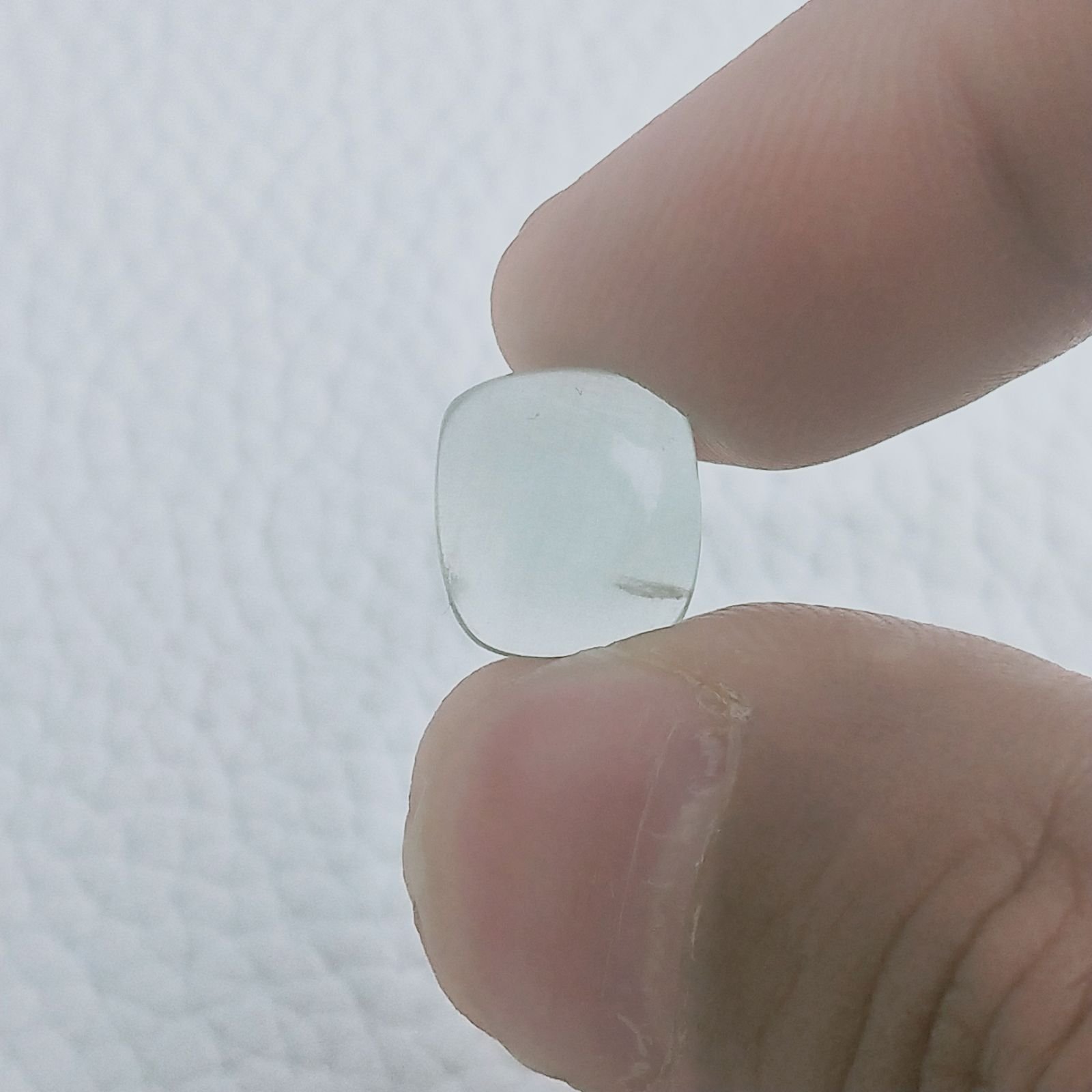 Acquamarina Forma Cuscino Cabochon Fatto A Mano 11X10X4mm 4,70 Carati 1pz