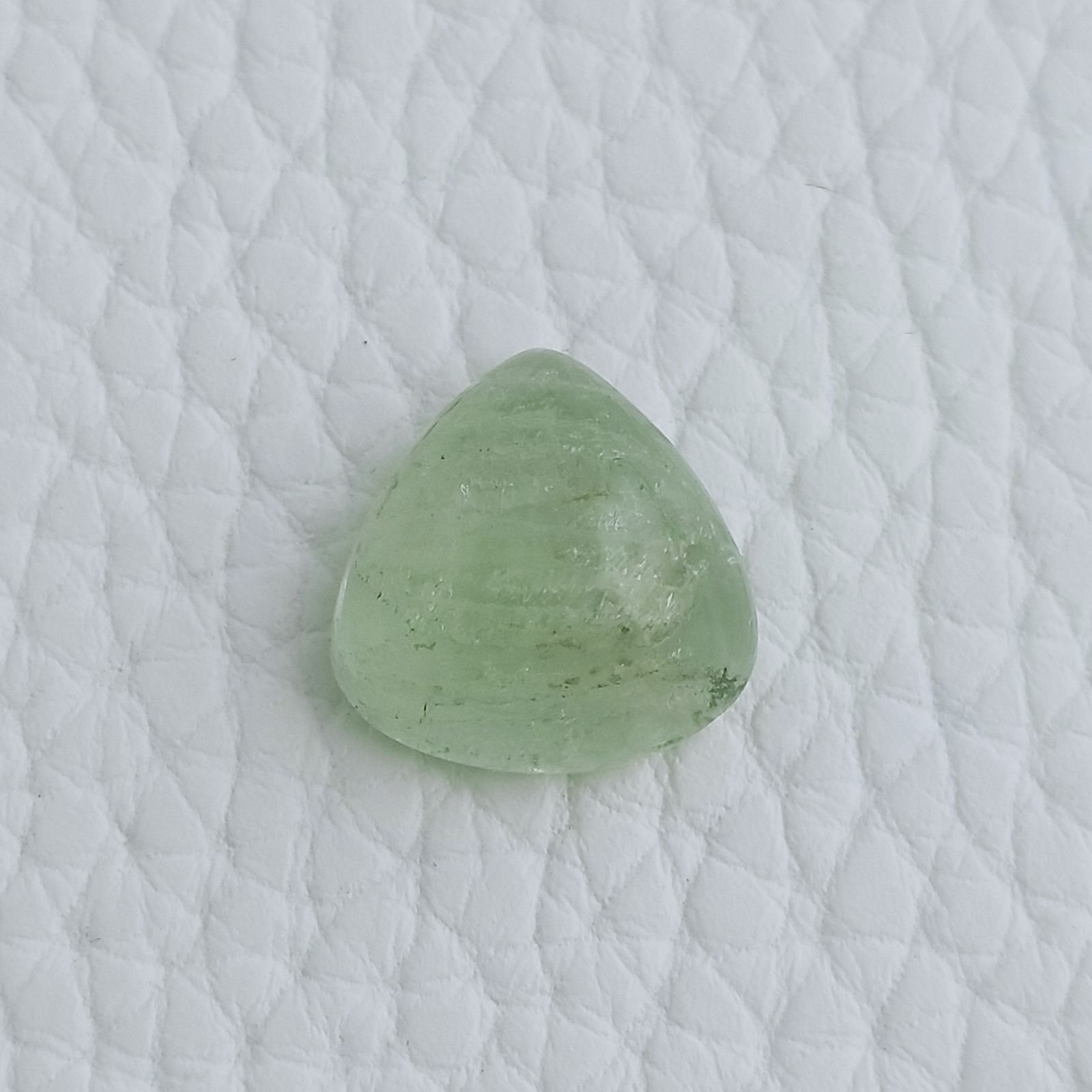 Acquamarina Forma Cuore Ovale Cabochon Fatto A Mano 14X14X6mm 9,45 Carati 1pz
