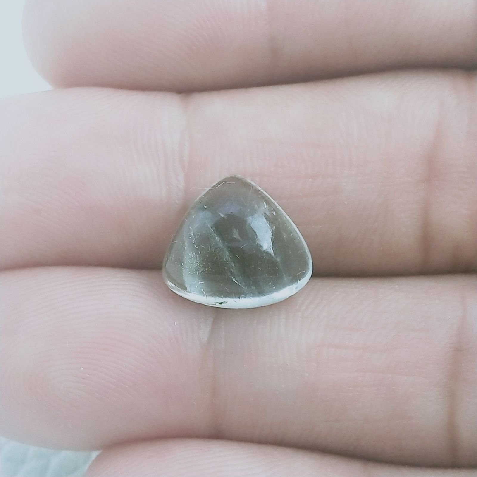 Acquamarina Forma Cuore Ovale Cabochon Fatto A Mano 12X11X5mm 5,60 Carati 1pz