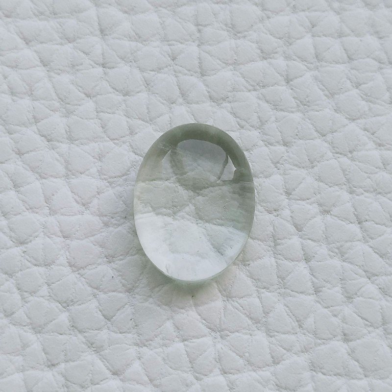 Fluorite Verde Forma Ovale Cabochon Fatto A Mano 16X12X5-6mm 11,80 Carati 1pz