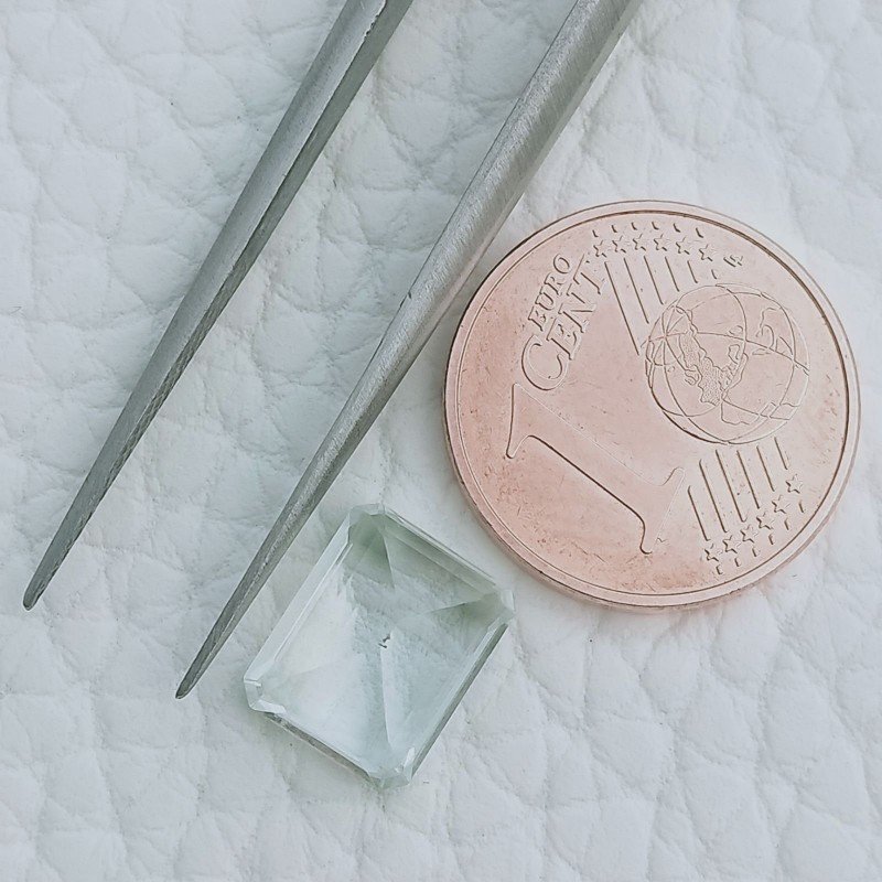 Acquamarina Taglio Smeraldo Ottagono Sfaccettato A Mano Gemma Sciolta 9X7X4mm 2,45 Carati 1pz Acquamarina Taglio Smeraldo Ottagono Sfaccettato A Mano Gemma Sciolta 9X7X4mm 2,45 Carati 1pz