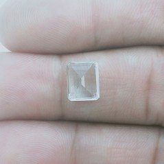 Gemma Sciolta di Acquamarina, Taglio Smeraldo Ottagono Sfaccettato a Mano, 9x7x4 mm, 2,45 ct Gemma Sciolta di Acquamarina, Taglio Smeraldo Ottagono Sfaccettato a Mano, 9x7x4 mm, 2,45 ct