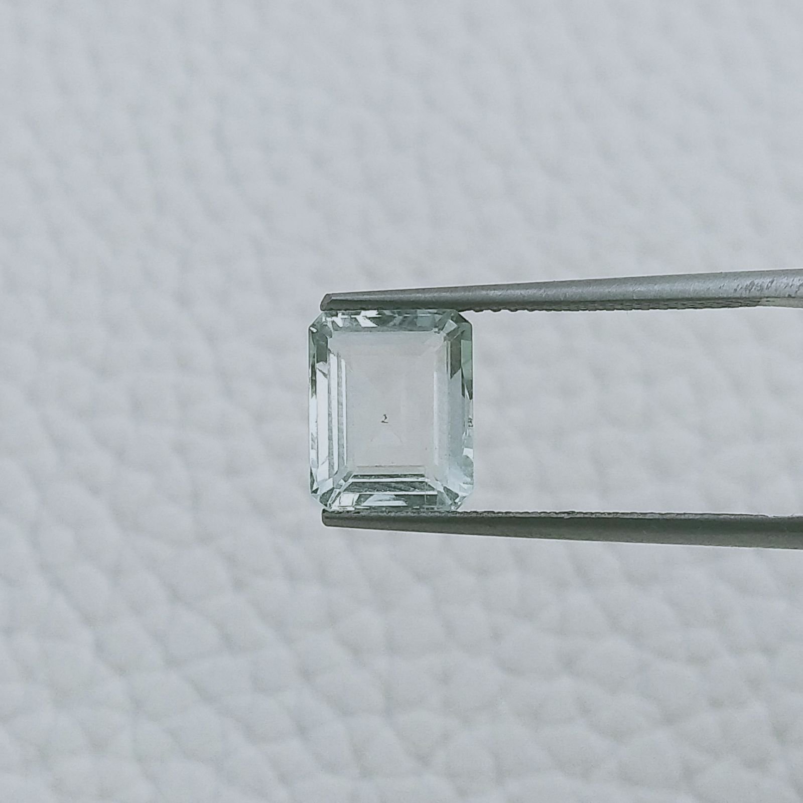 Acquamarina Taglio Smeraldo Ottagono Sfaccettato A Mano Gemma Sciolta 9X7X4mm 2,45 Carati 1pz