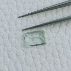 Acquamarina Forma Rettangolo Sfaccettato A Mano Gemma Sciolta 10X6X4mm 2,15 Carati 1pz