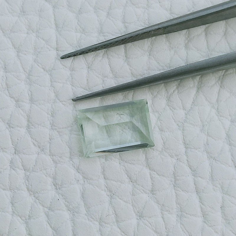 Acquamarina Forma Rettangolo Sfaccettato A Mano Gemma Sciolta 10X6X4mm 2,15 Carati 1pz